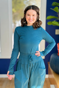 Relaxed Harem Pants - Teal