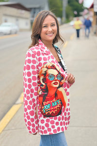 Italian Pop Art Print Blazer