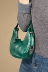 Crescent Shoulder Handbag - Green