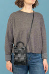 Woven Messenger Bag - Black