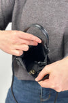 Woven Messenger Bag - Black