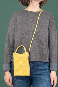 Woven Messenger Bag - Yellow