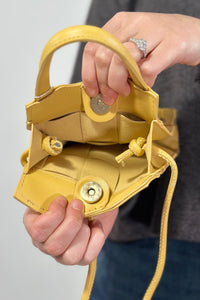 Woven Messenger Bag - Yellow