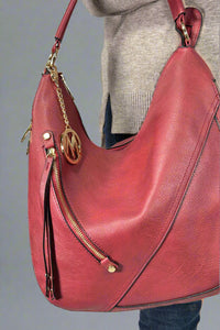 Lisanna Hobo Bag - Burgundy