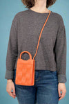 Woven Messenger Bag - Orange
