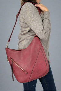 Lisanna Hobo Bag - Burgundy