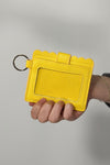 Scalloped Card Holder Wallet - Yellow