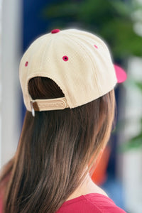 The Couch Club Corduroy Cap - Burgundy