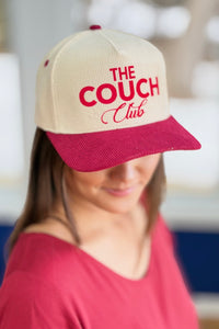The Couch Club Corduroy Cap - Burgundy