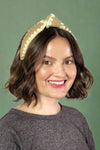 Woven Knotted Headband - Coffee