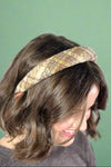 Seasonal Plaid Headband - Apricot