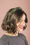 Seasonal Plaid Headband - Brown