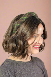 Seasonal Plaid Headband - Brown