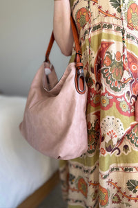 Side Metal Accent Hobo Bag