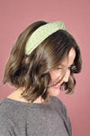 Textured Knotted Headband - Green