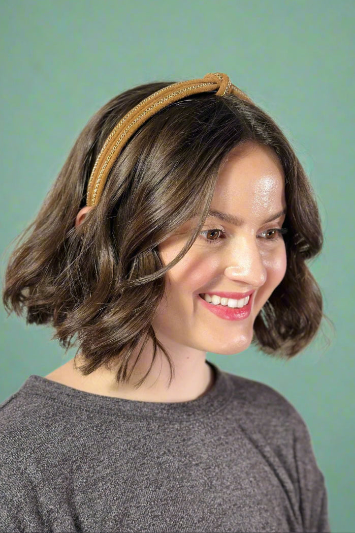 Chain Knot Headband - Coffee