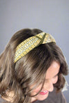 Bohemian Wide Knotted Headband - Green