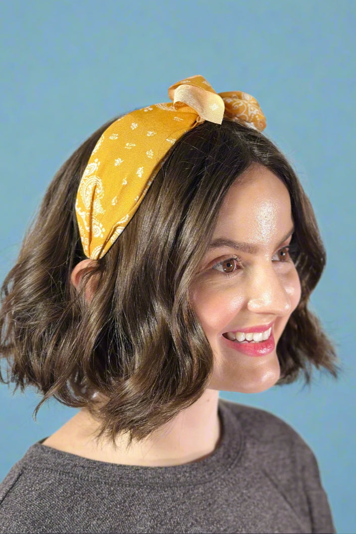 Twisted Bandana Headband - Ginger
