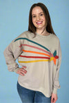 Shooting Star Sweatshirt - Stone