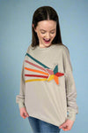 Shooting Star Sweatshirt - Stone