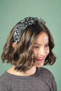 Twisted Bandana Headband - Black