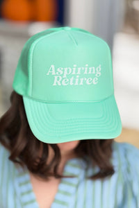 Aspiring Retiree Foam Trucker - Seafoam