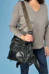 Amelia Convertible Backpack - Black