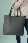 The Taylor Tote - Black Suede