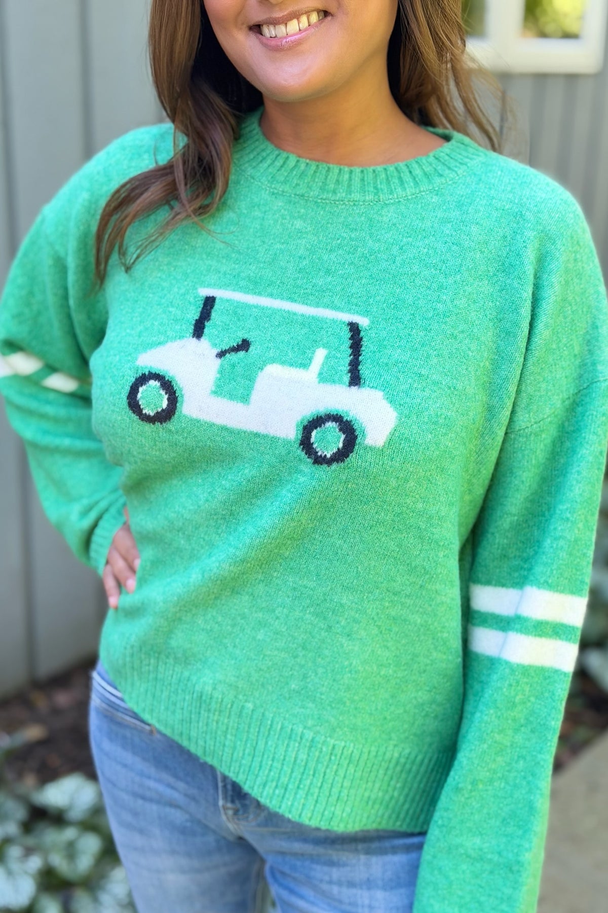Golf Cart Sweater - Green