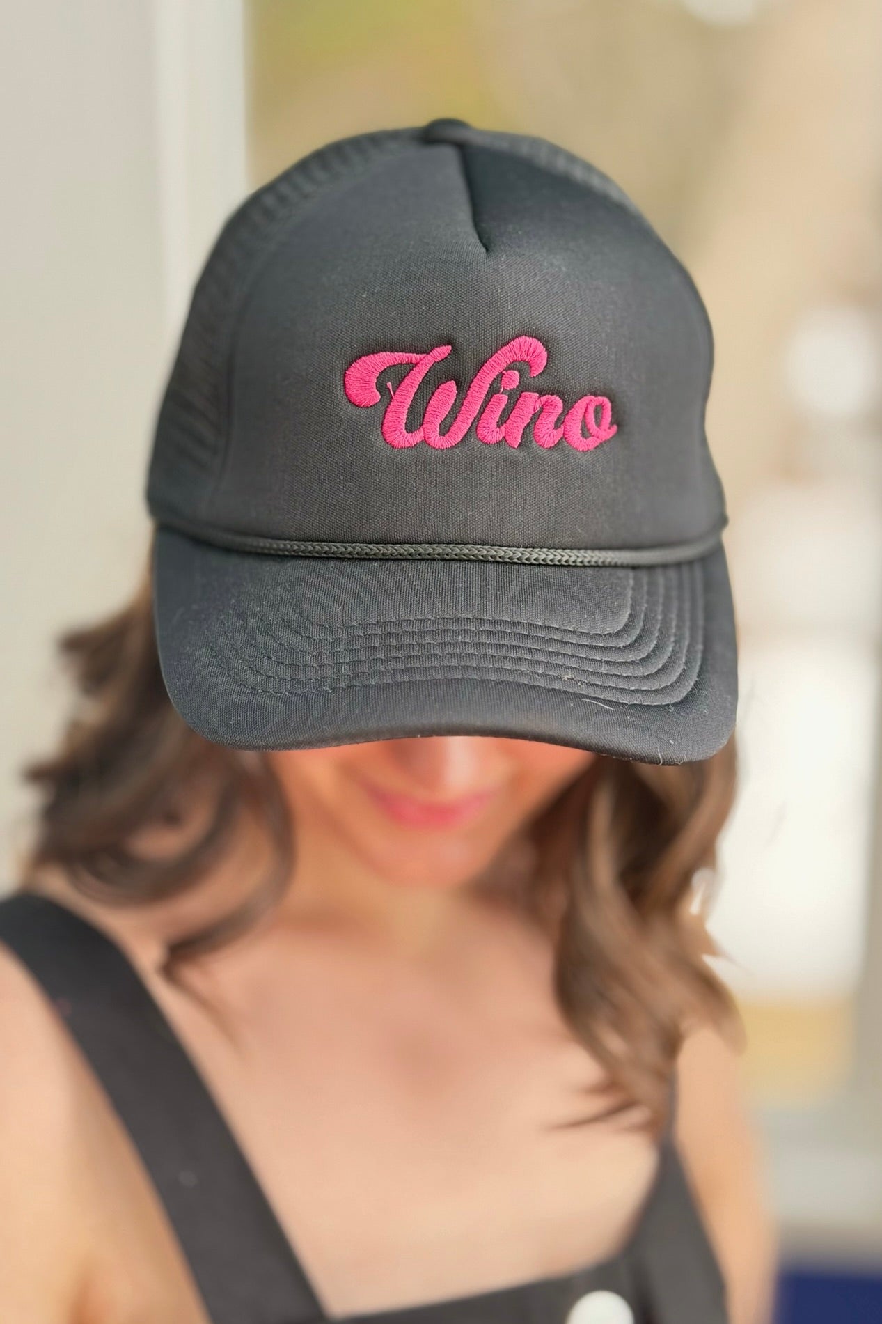 Wino Baseball Hat - Black