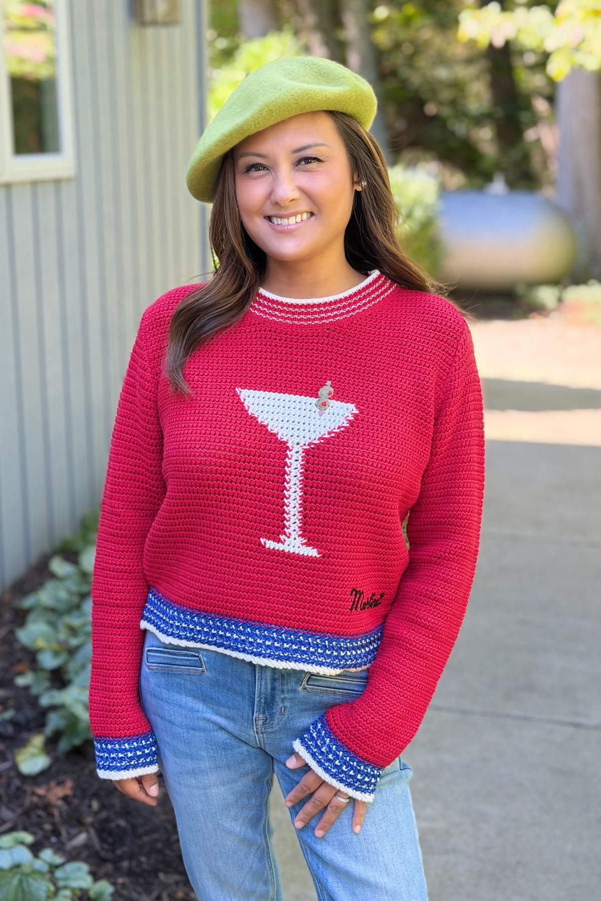 Martini Graphic Statement Sweater