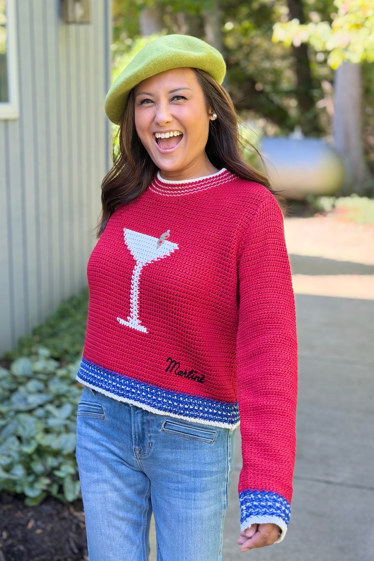 Martini Graphic Statement Sweater