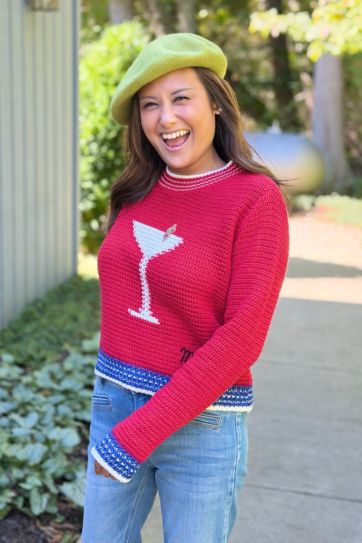 Martini Graphic Statement Sweater