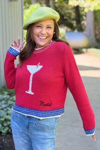Martini Graphic Statement Sweater