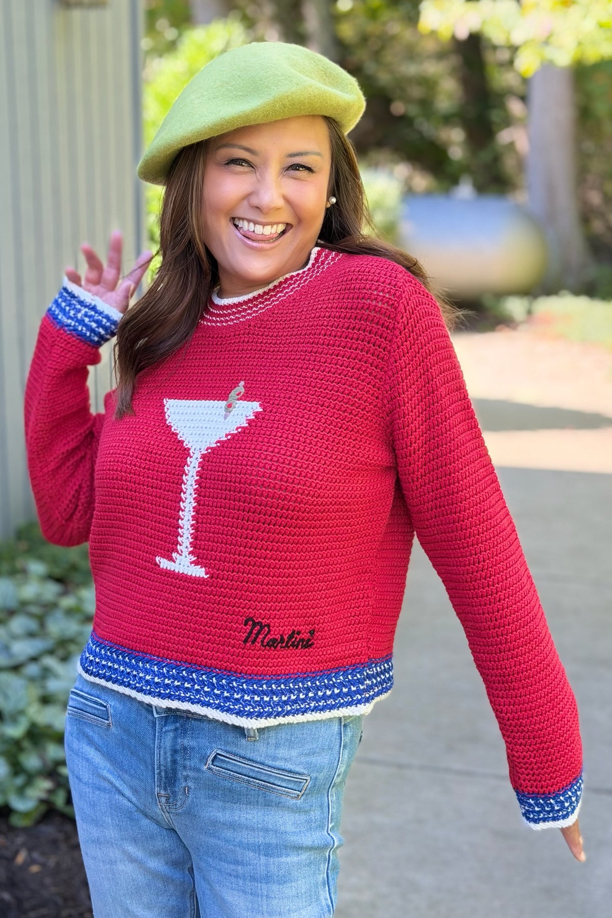 Martini Graphic Statement Sweater