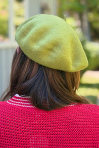 Winter Beret - Olive