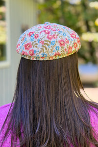 Floral Tapestry Newsboy Cabbie Hat