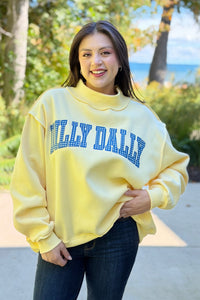 Dillydally Reversible Sweatshirt - Yellow