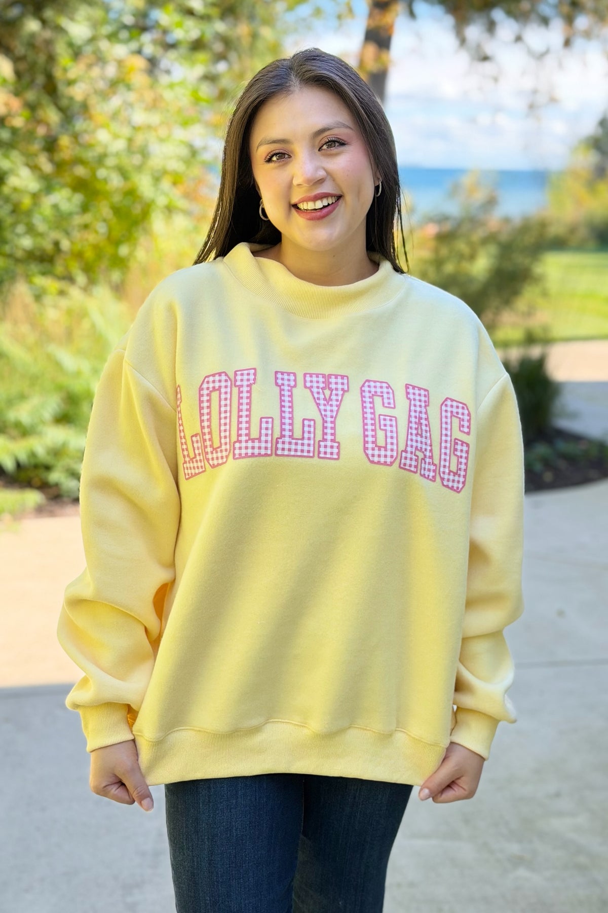 Dillydally Reversible Sweatshirt - Yellow