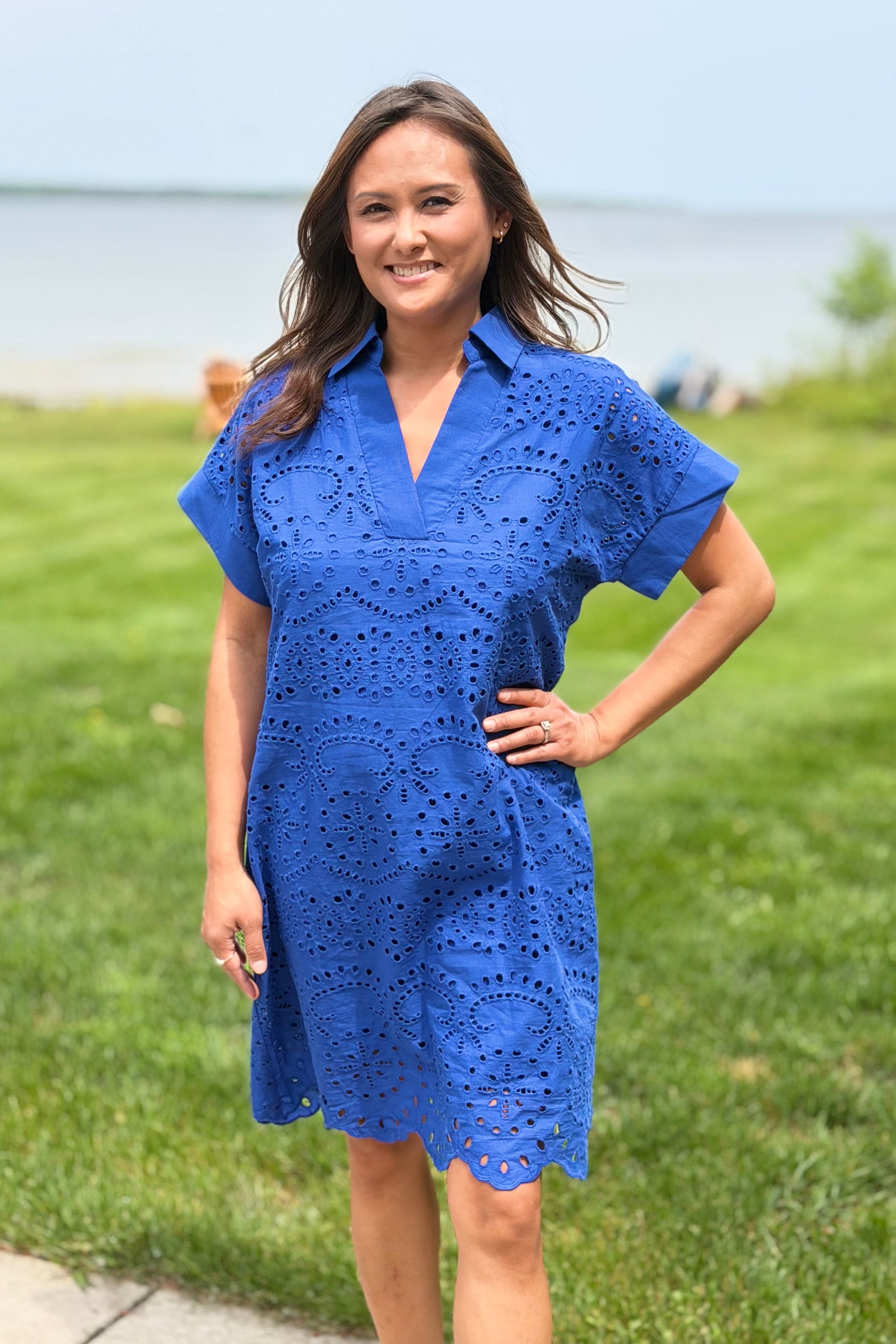 Eyelet Embroidered Dress