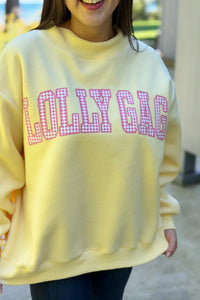 Dillydally Reversible Sweatshirt - Yellow