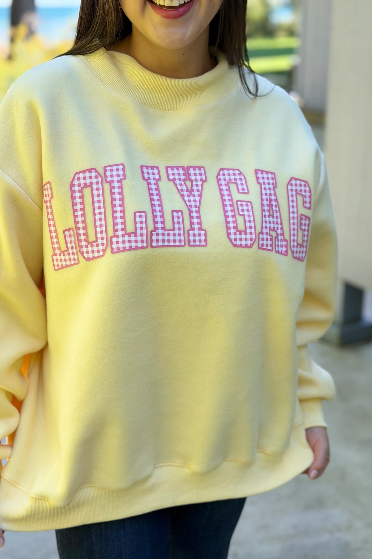 Dillydally Reversible Sweatshirt - Yellow