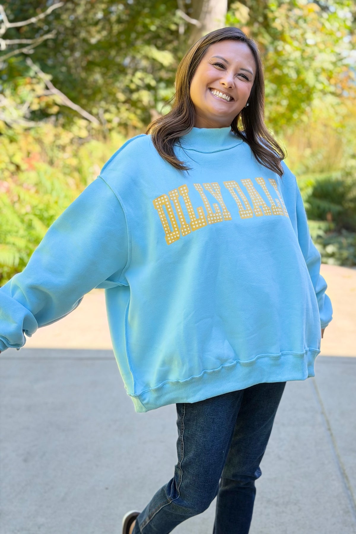 Dillydally Reversible Sweatshirt - Blue