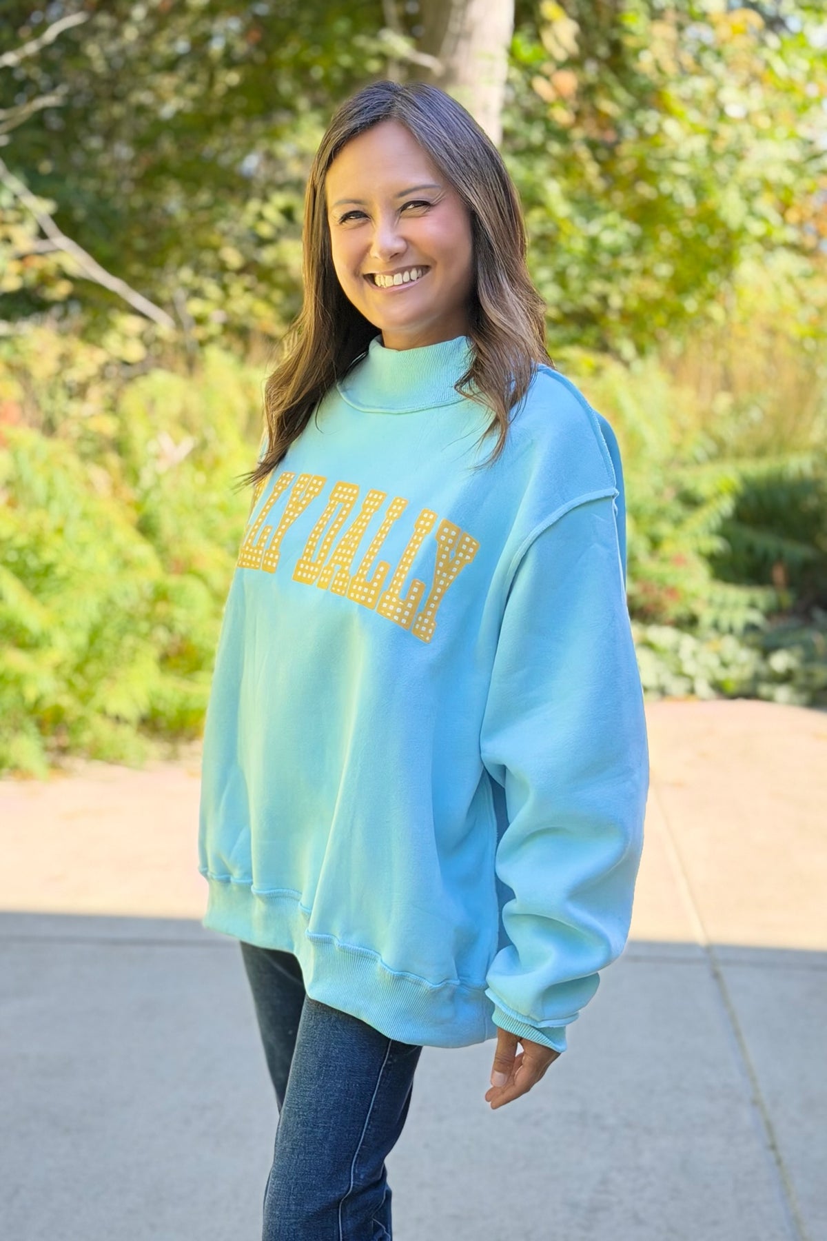 Dillydally Reversible Sweatshirt - Blue