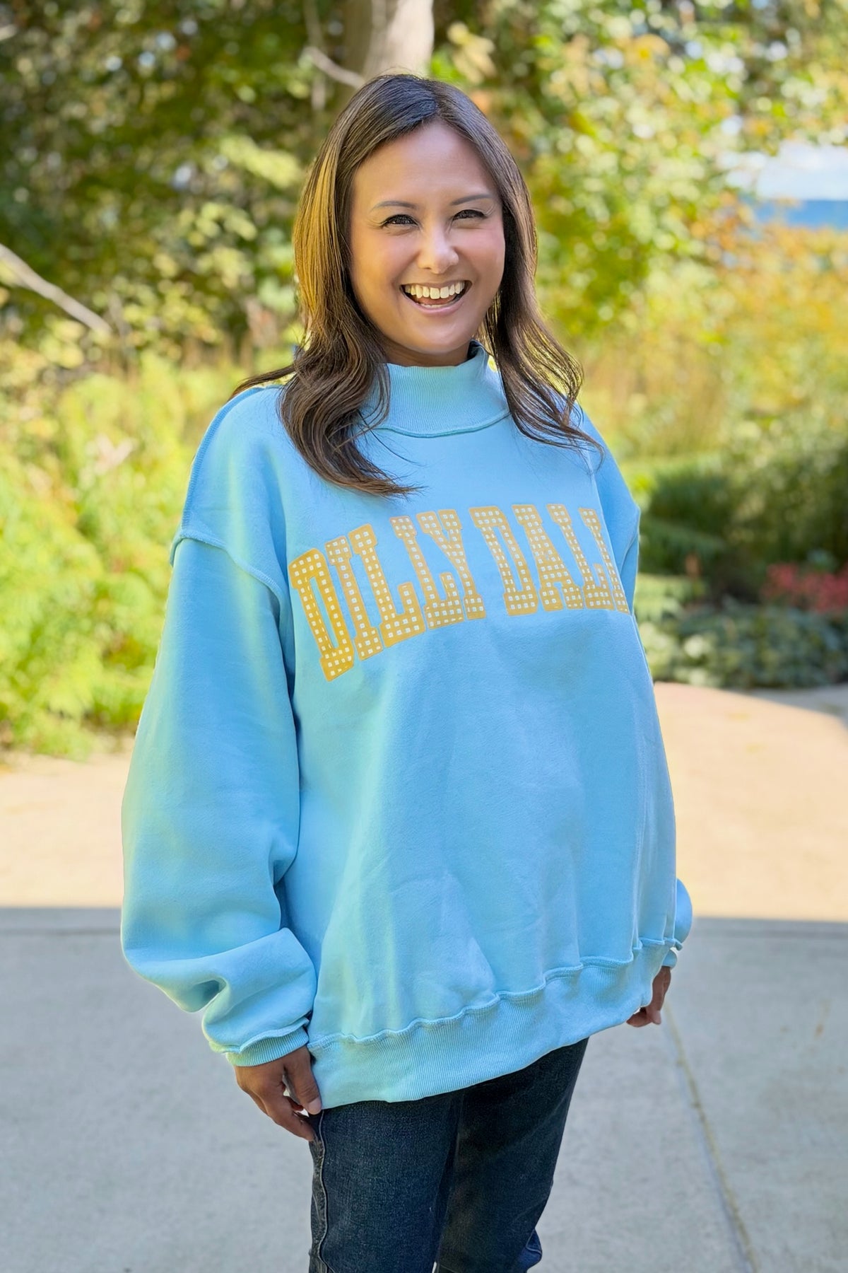 Dillydally Reversible Sweatshirt - Blue