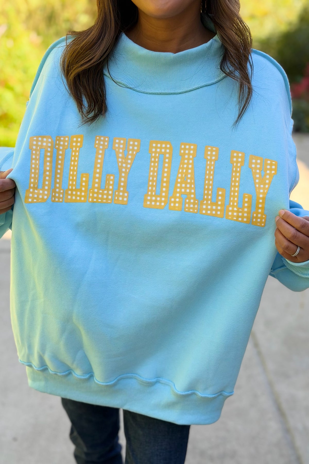 Dillydally Reversible Sweatshirt - Blue