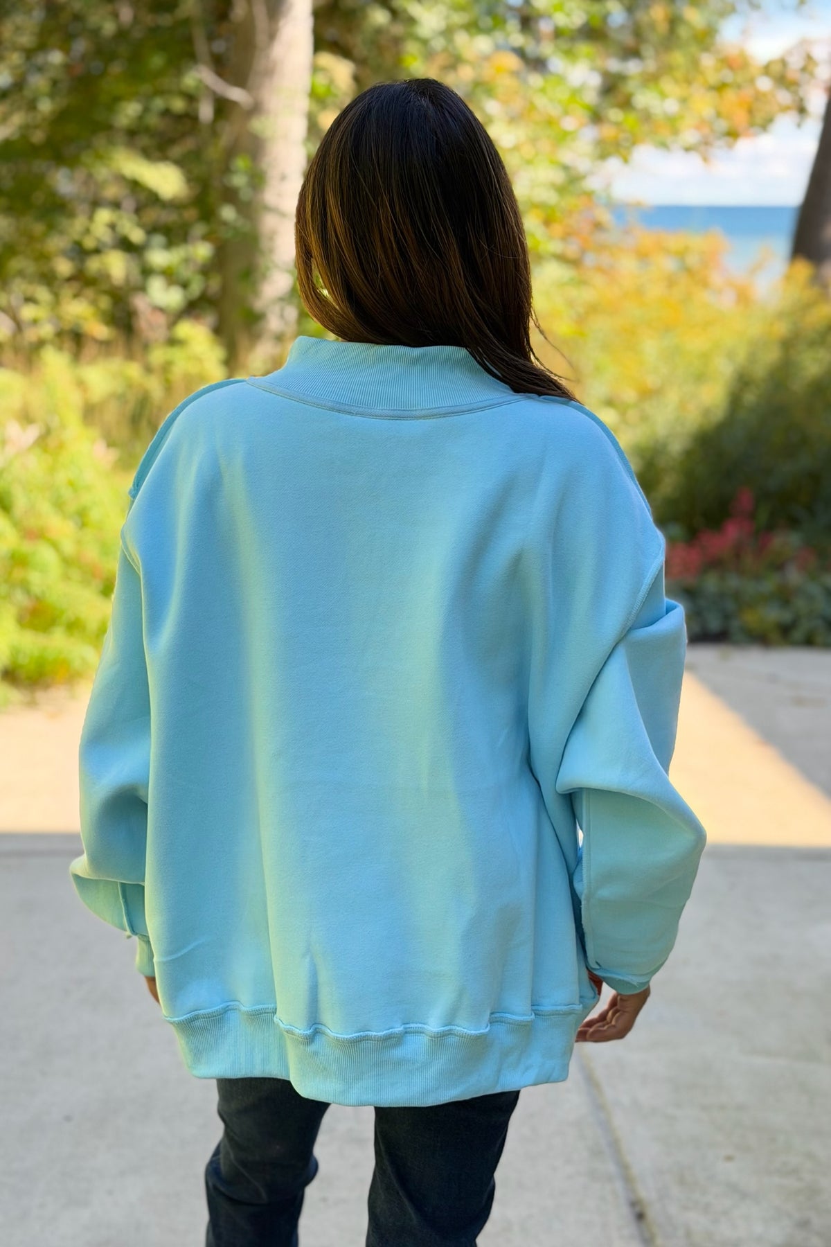 Dillydally Reversible Sweatshirt - Blue