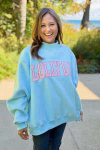 Dillydally Reversible Sweatshirt - Blue