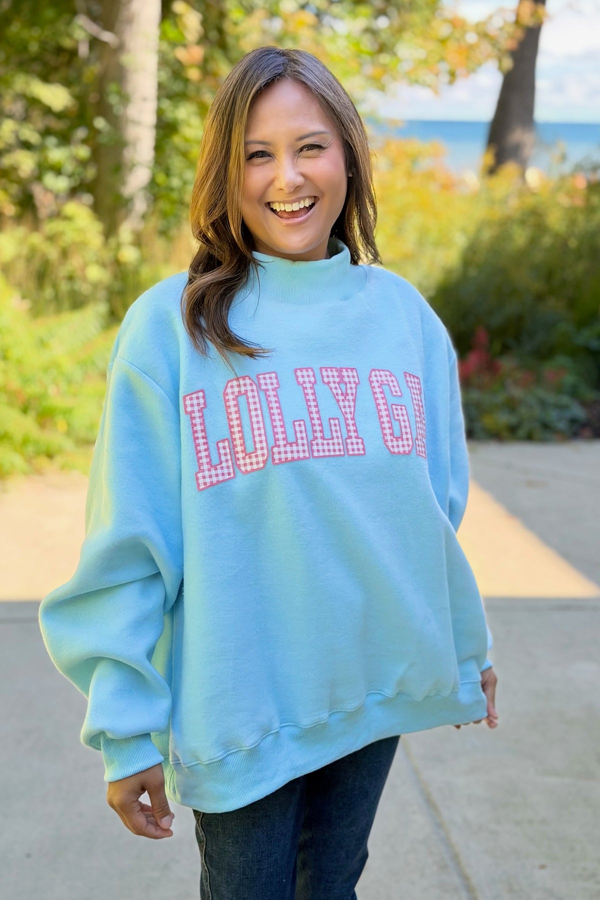 Dillydally Reversible Sweatshirt - Blue