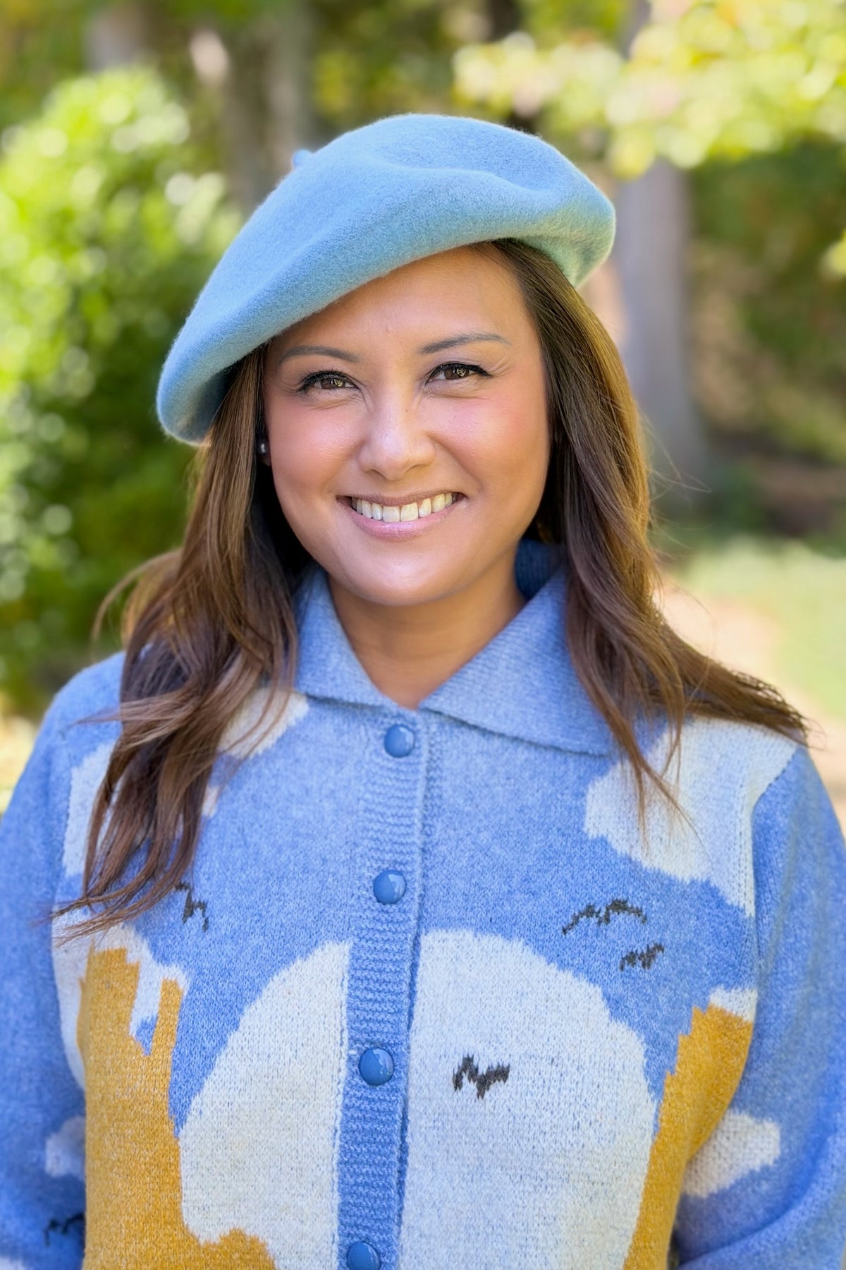 Winter Beret - Blue